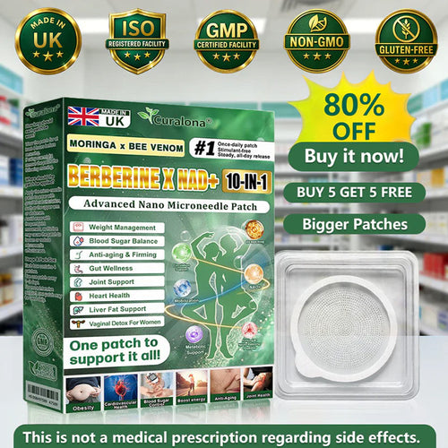 𝐎𝐟𝐟𝐢𝐜𝐢𝐚𝐥 𝗨𝗞 𝐒𝐭𝐨𝐫𝐞   | 🧑‍⚕️🩺🎈 Curalona® Moringa · Berberine × NAD+ 𝟏𝟎-𝐢𝐧-𝟏 𝐀𝐝𝐯𝐚𝐧𝐜𝐞𝐝 𝐍𝐚𝐧𝐨 𝐌𝐢𝐜𝐫𝐨𝐧𝐞𝐞𝐝𝐥𝐞 𝐏𝐚𝐭𝐜𝐡 — 𝐎𝐧𝐜𝐞 𝐃𝐚𝐢𝐥𝐲, 𝐕𝐢𝐬𝐢𝐛𝐥𝐞 𝐑𝐞𝐬𝐮𝐥𝐭𝐬 𝐢𝐧 𝟕 𝐃𝐚𝐲𝐬