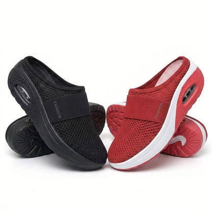 🔥 LAST DAY SALE-80% OFF 🔥Free shipping- BQODQO®  Air-Cushion Slip-On Walking Shoes, Orthopedic Slippers, with Arch-Support for Women