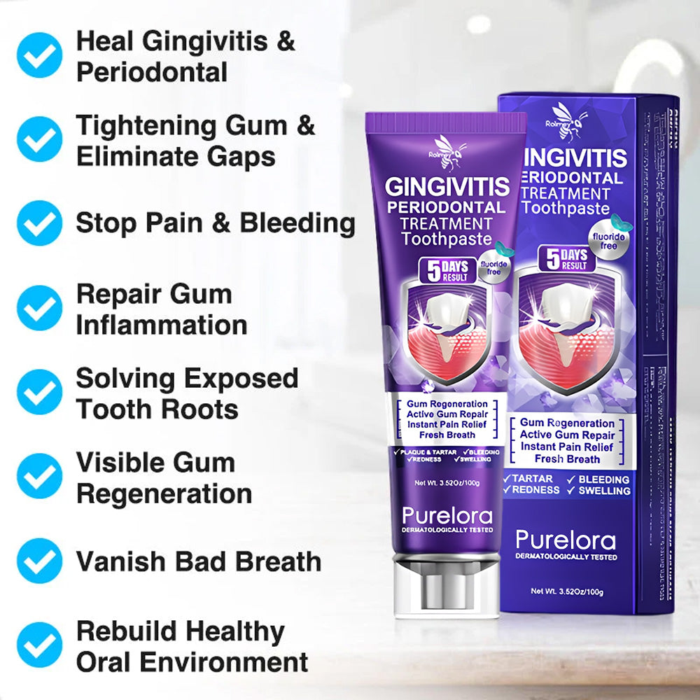 Purelora® VioCore Bee Venom Gingivitis & Periodontitis Treatment Toothpaste