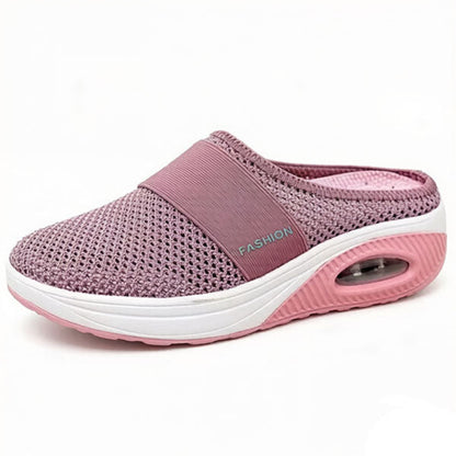🔥 LAST DAY SALE-80% OFF 🔥Free shipping- BQODQO®  Air-Cushion Slip-On Walking Shoes, Orthopedic Slippers, with Arch-Support for Women
